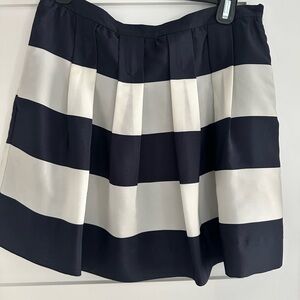 Striped Navy and White Women's Skirt